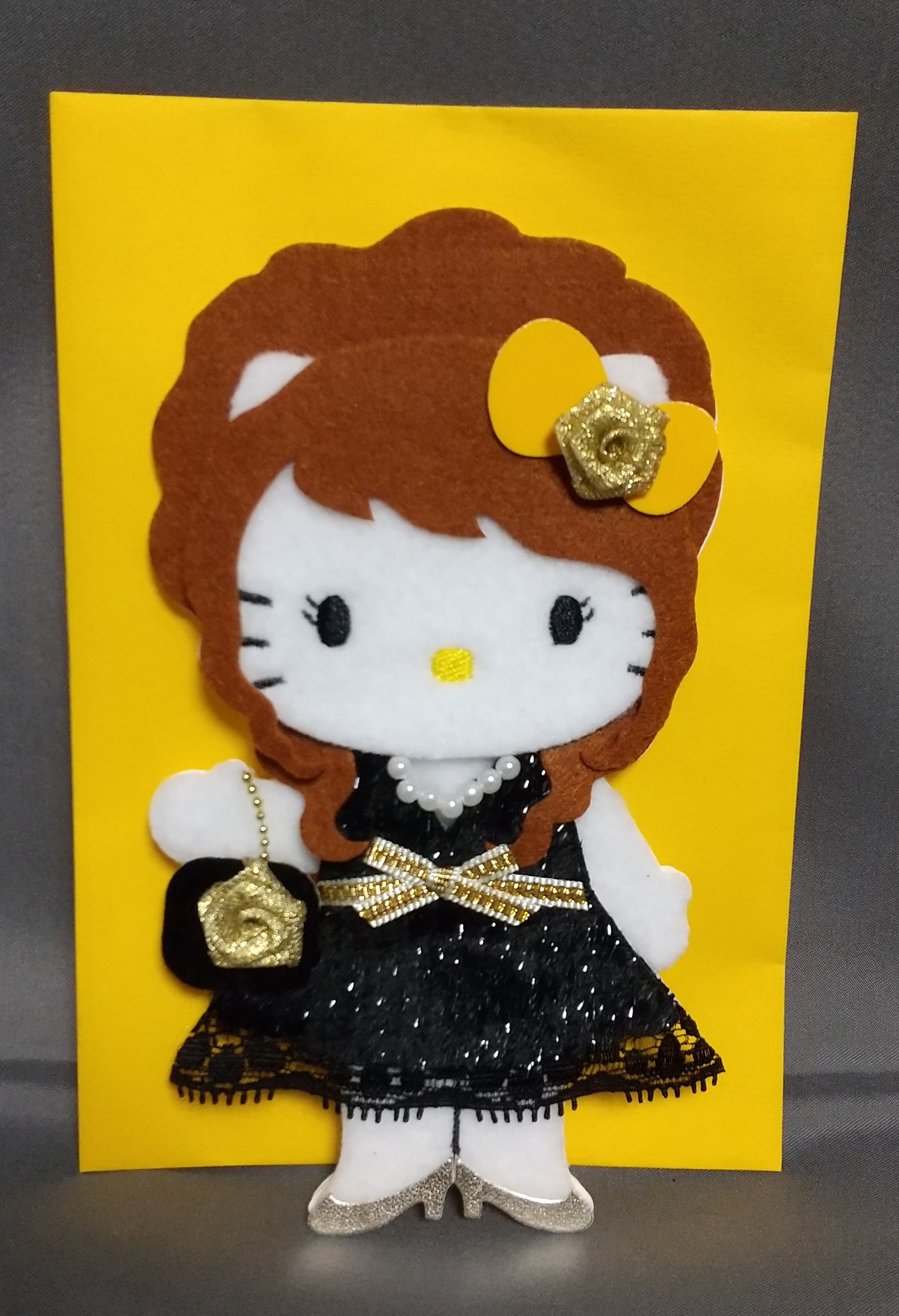 キティ・多用途カード（ギャル黄）