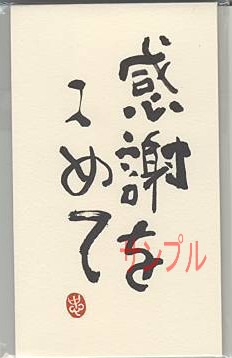一言ぽち袋「感謝をこめて」（3枚入）