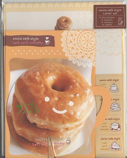 スマイルカフェスタイル・レターセット（ドーナツ）