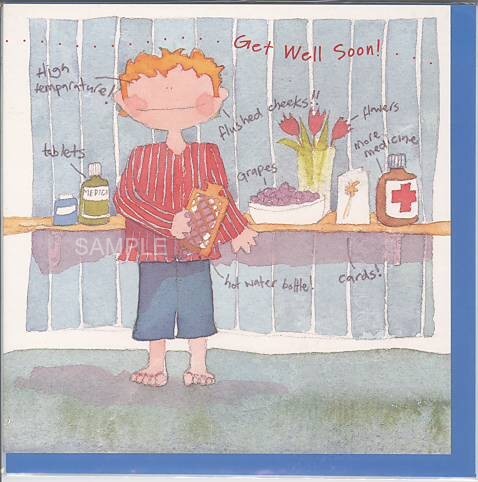 square card-お見舞い（男の子）