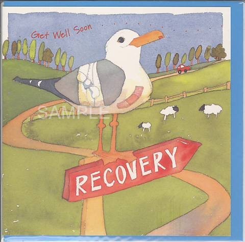 square card-お見舞い（鳥）