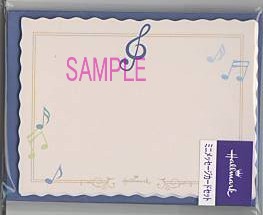 メッセージカードセット「音符」
