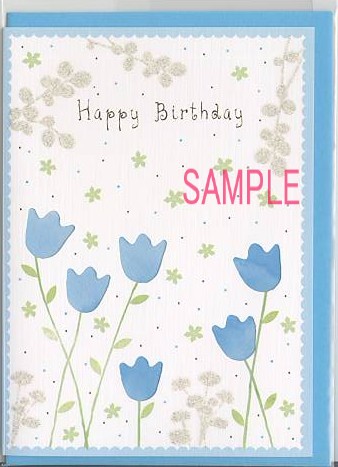 誕生日：窓抜き（ブルー）