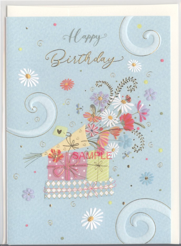 誕生日：TURNOWSKY：（花束プレゼント・ブルー）