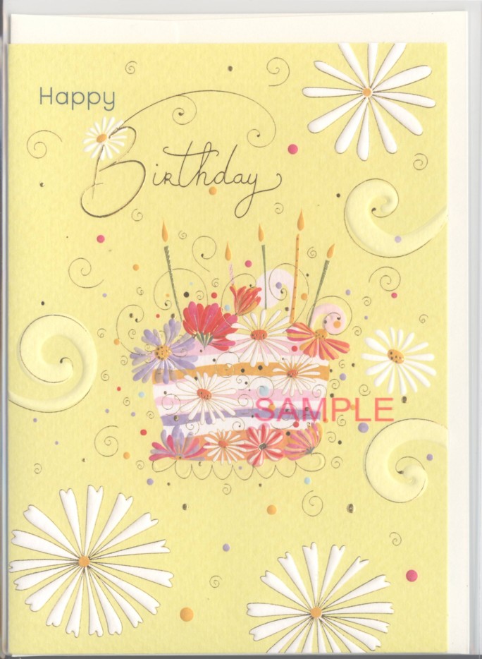 誕生日：TURNOWSKY：（花ケーキ・黄）