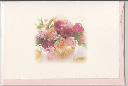 赤いバラの２つ折カード