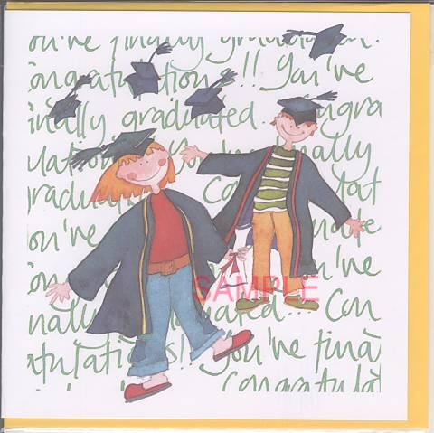 square card-大学卒業祝い（2人）