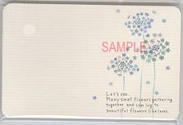 namiメッセージカード「like laces」