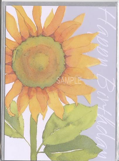 誕生日ひまわり（ダイカット）