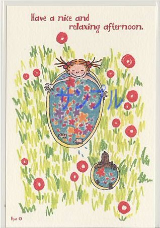 ココ・ポストカード「relaxing afternoon」