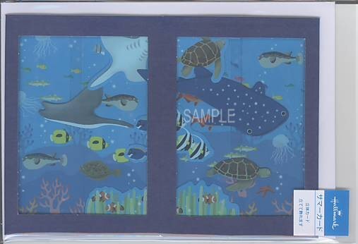 夏カード「水族館：大水槽」