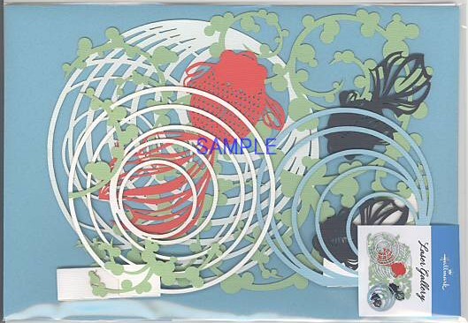 夏カード「レーザーギャラリー：金魚」