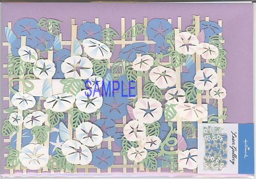 夏カード「レーザーギャラリー：朝顔」