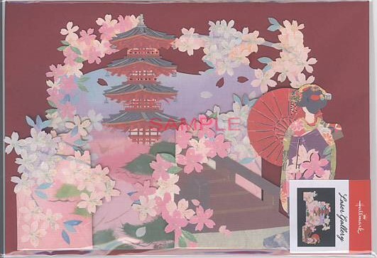 レーザー加工「寺院と舞妓」